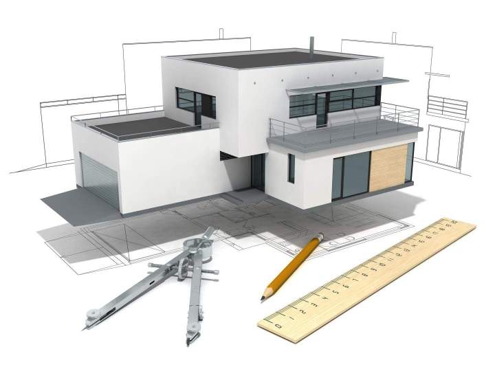 Maquette architecturale en 3D d'une maison moderne Strasbourg